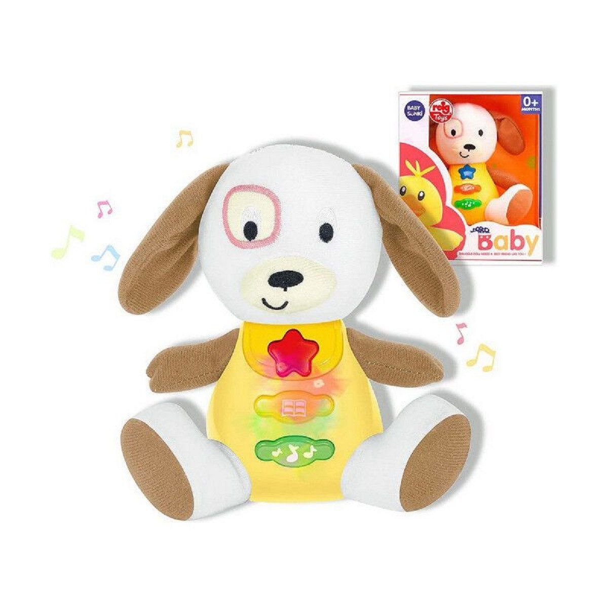 Reig Kuscheltier Hund Plüschtier 18 cm weiches Spielzeug für Kinder von 0 bis 4 Jahren