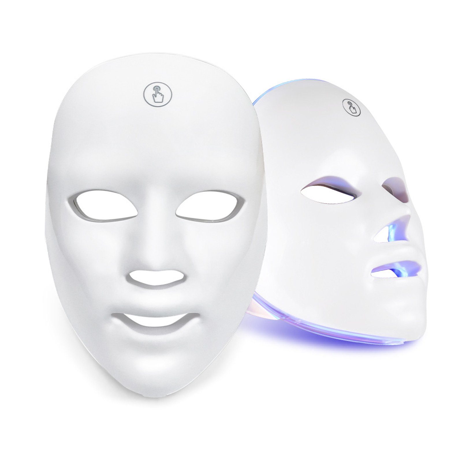 TWSOUL Gesichtsmaske LED-Farb-Schönheitsmaske, LED-Lichttherapie-Maske 1-tlg., Verjüngt und hellt die Haut auf, gleicht den Fettgehalt aus mehr