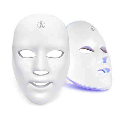 TWSOUL Gesichtsmaske LED-Farb-Schönheitsmaske, LED-Lichttherapie-Maske, 1-tlg., Verjüngt und hellt die Haut auf, gleicht den Fettgehalt aus