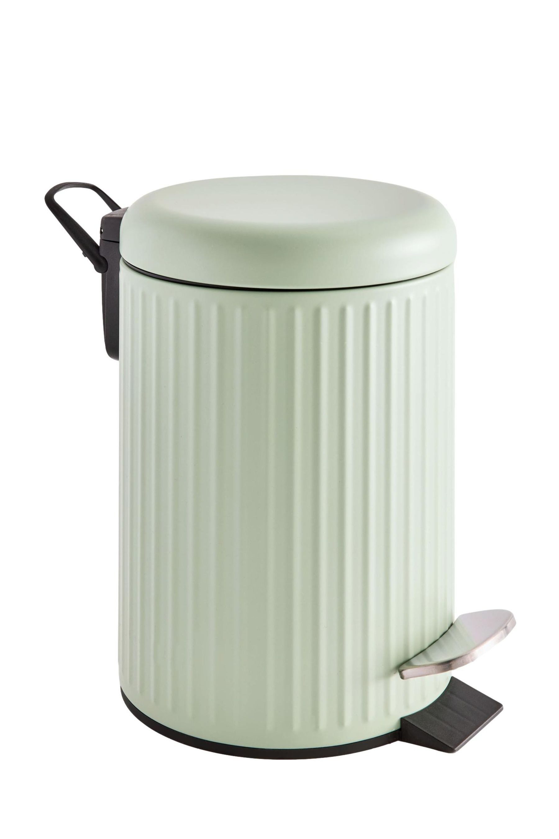 Next Mülleimer Gerippter 3-Liter-Treteimer mit Softclose-Deckel