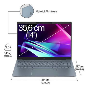 HP 14-ew1055ng Notebook (35,6 cm/14 Zoll, Intel Core Ultra 5 125H, ARC, 512 GB SSD)