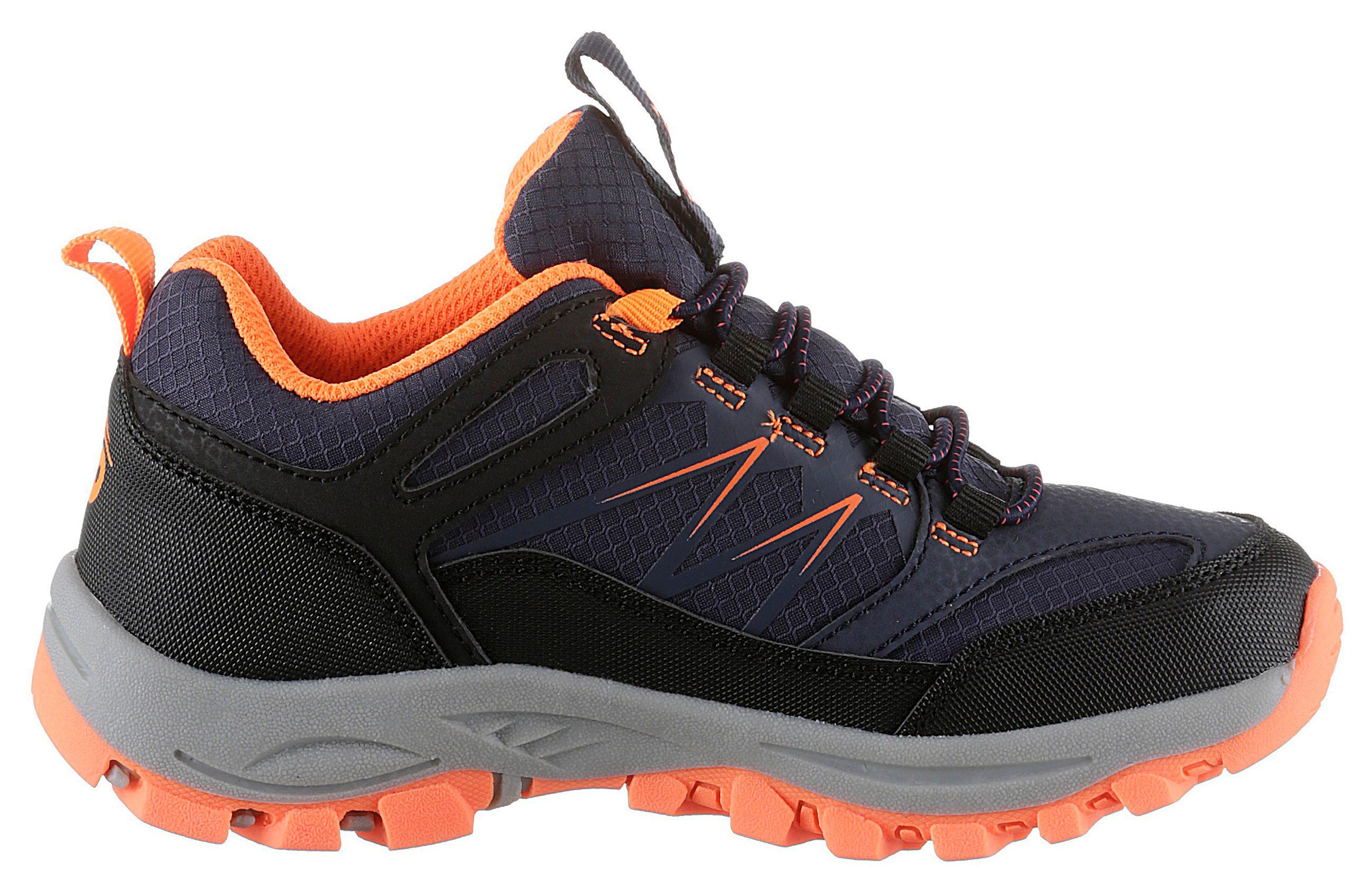 Dockers Slip-On Schnellverschluss dunkelblau-schwarz-orange mit Sneaker by Gerli