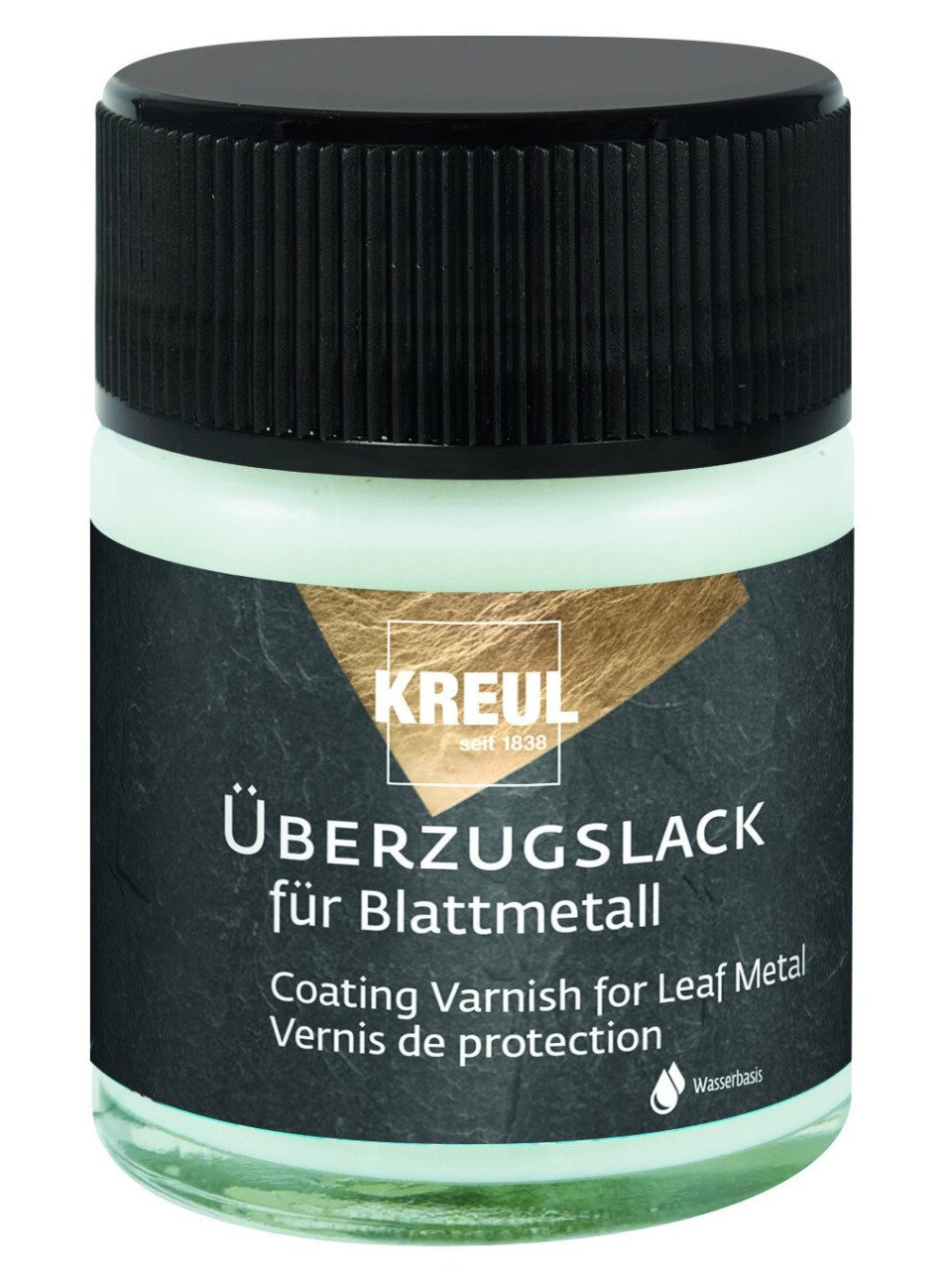 Bastelfarbe Kreul Überzugslack für Blattmetall 50 ml