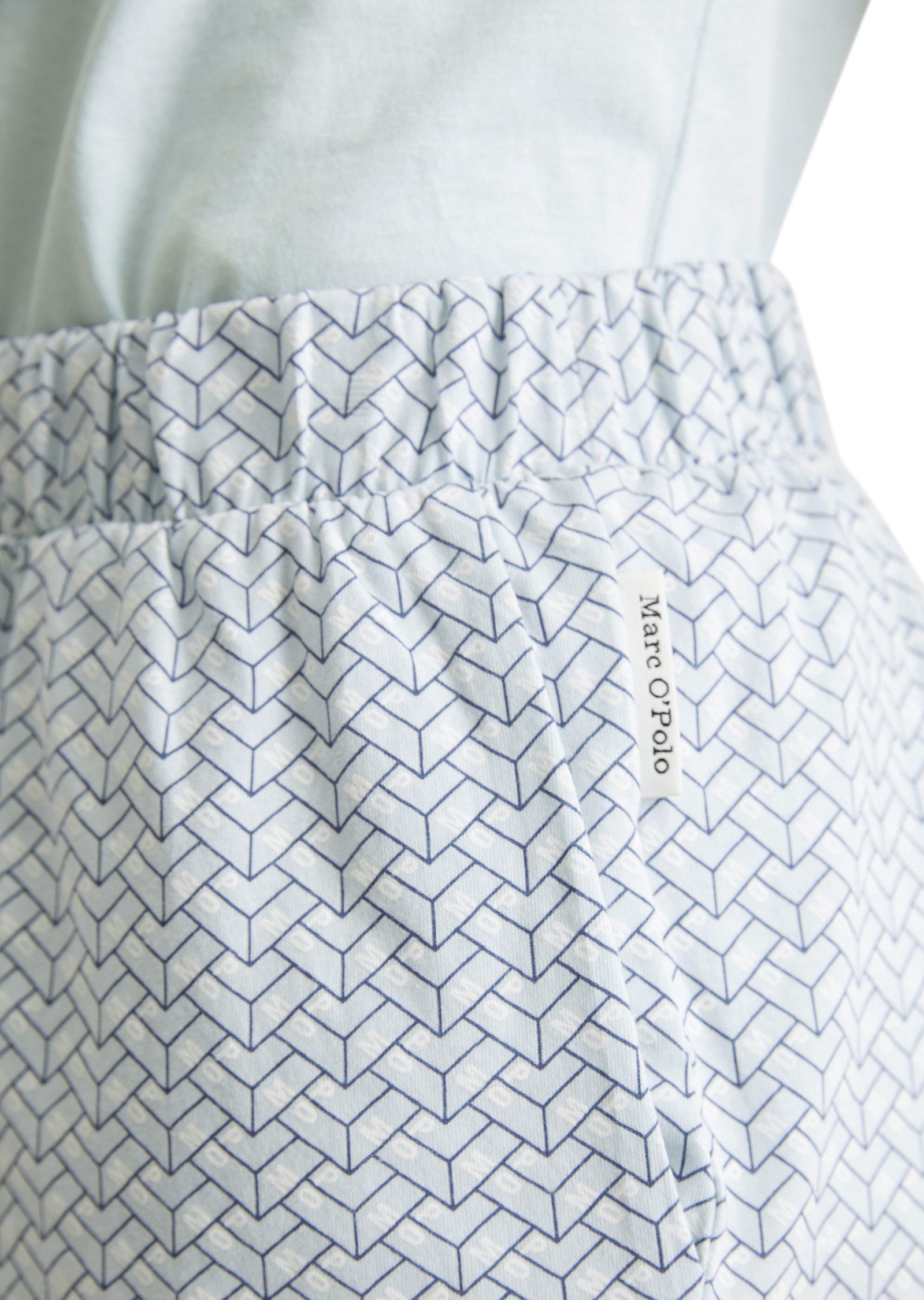 Marc O'Polo Pyjamaoberteil Mix & Match Cotton Kurzarm, Rundhalsausschnitt, Slim Fit, Single Jersey, Baumwolle