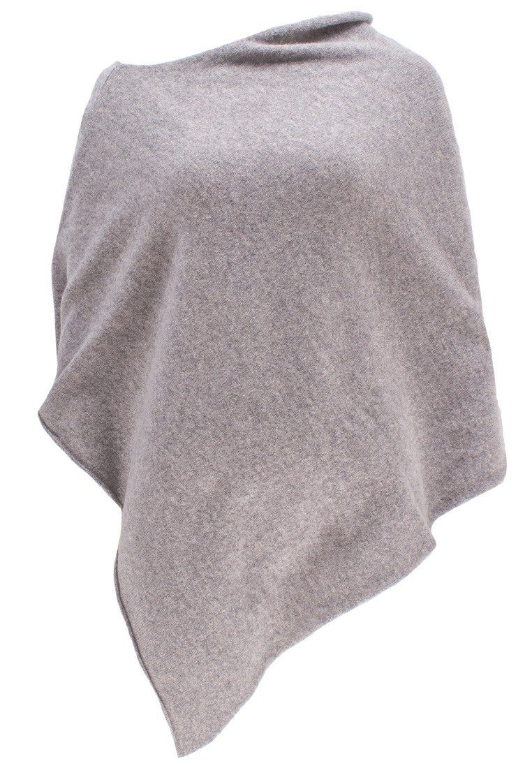 William Lockie Strickponcho SP-Shawl-Plain Damenponcho mit Rollsaum ca. 70 cm X 65 cm