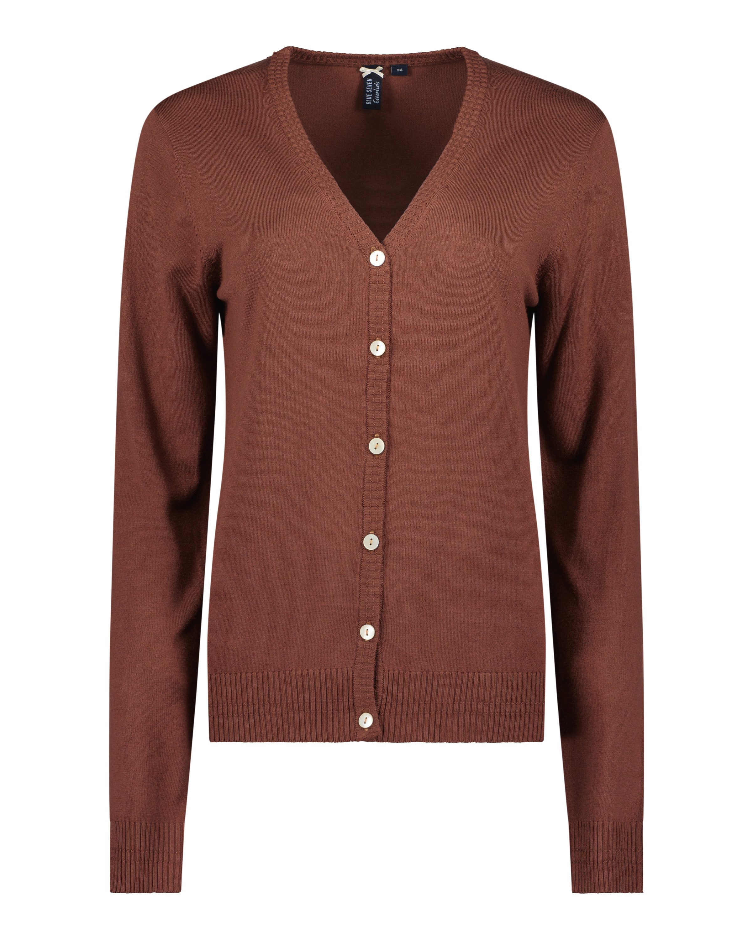 Blue Seven Strickjacke Strickjacke mit V-Ausschnitt (1-tlg)