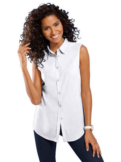ZJCTUO T-Shirt Damen Sommer Einfarbig Tunika Große Größen Casual Bluse V-Ausschnitt Kurzarm Ärmellos Damenhemden Tops mit Knopf