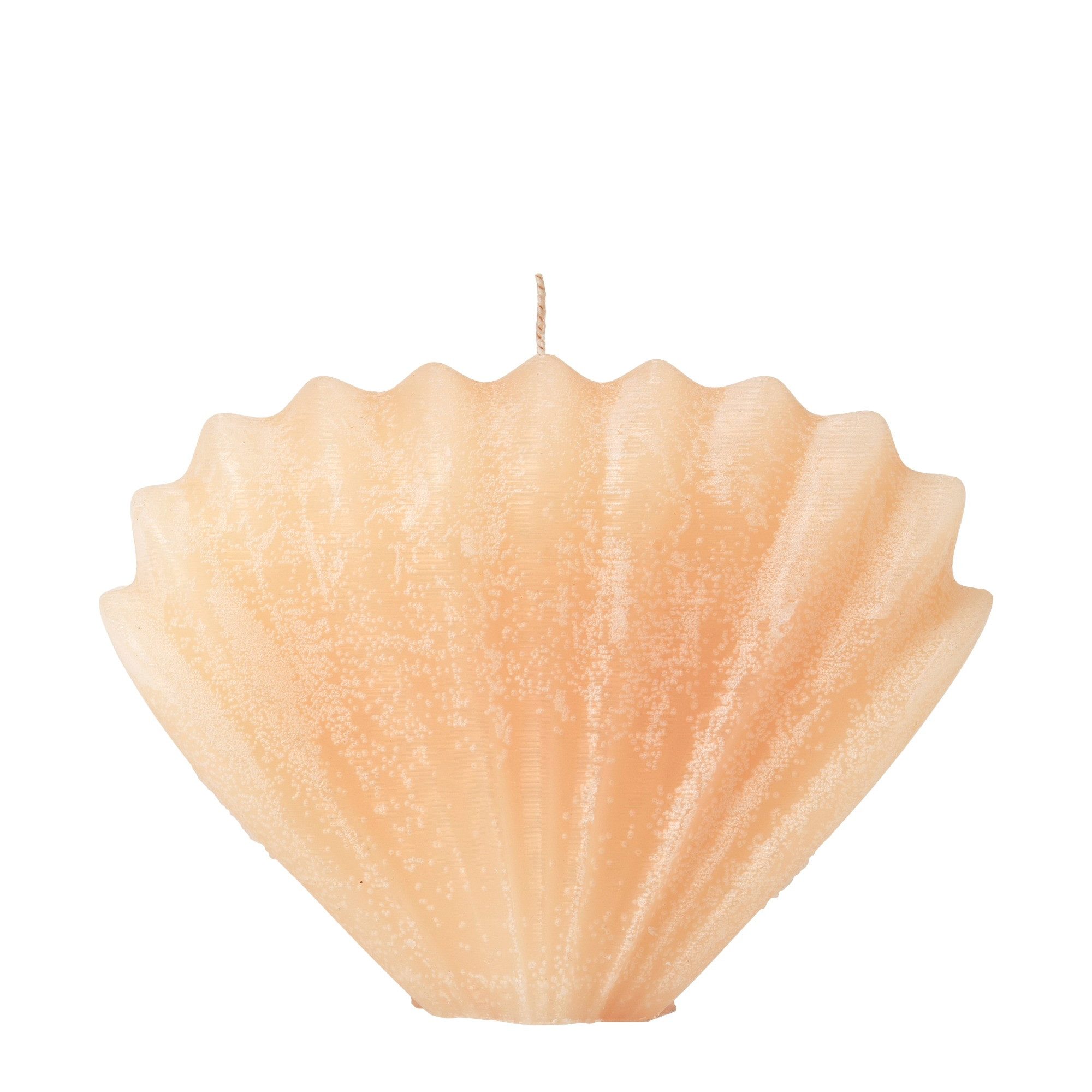 Broste Copenhagen Formkerze Broste Copenhagen Seashell Mussel Skulptur-Kerze Apricot Cream