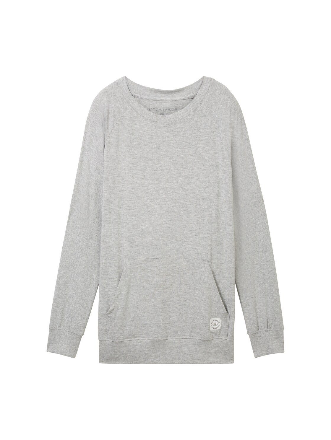 TOM TAILOR Pyjamaoberteil Bodywear Loungewear Sweatshirt in Melange Optik günstig online kaufen