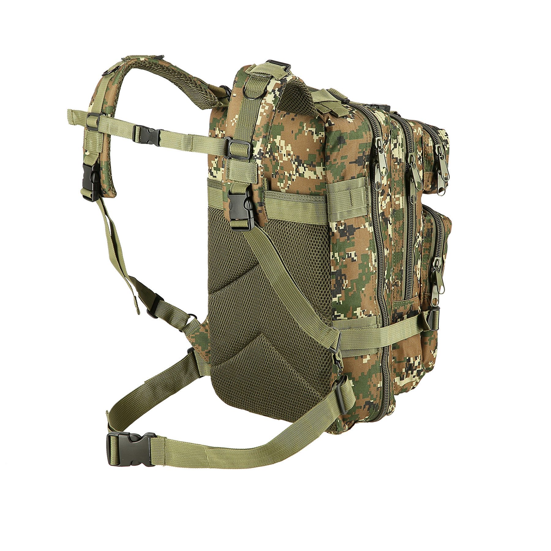 NILS CAMP Rucksack Wanderrucksack MORO DEFENDER Outdoorrucksack Tarnfleck Military, viele Taschen für großen Stauraum