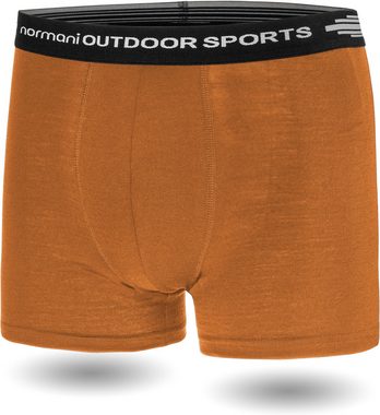 normani Retro Boxer 3er Pack Herren Merino Boxershorts Unterhose Sportunterhose Funktionsunterwäsche aus 100% Merinowolle