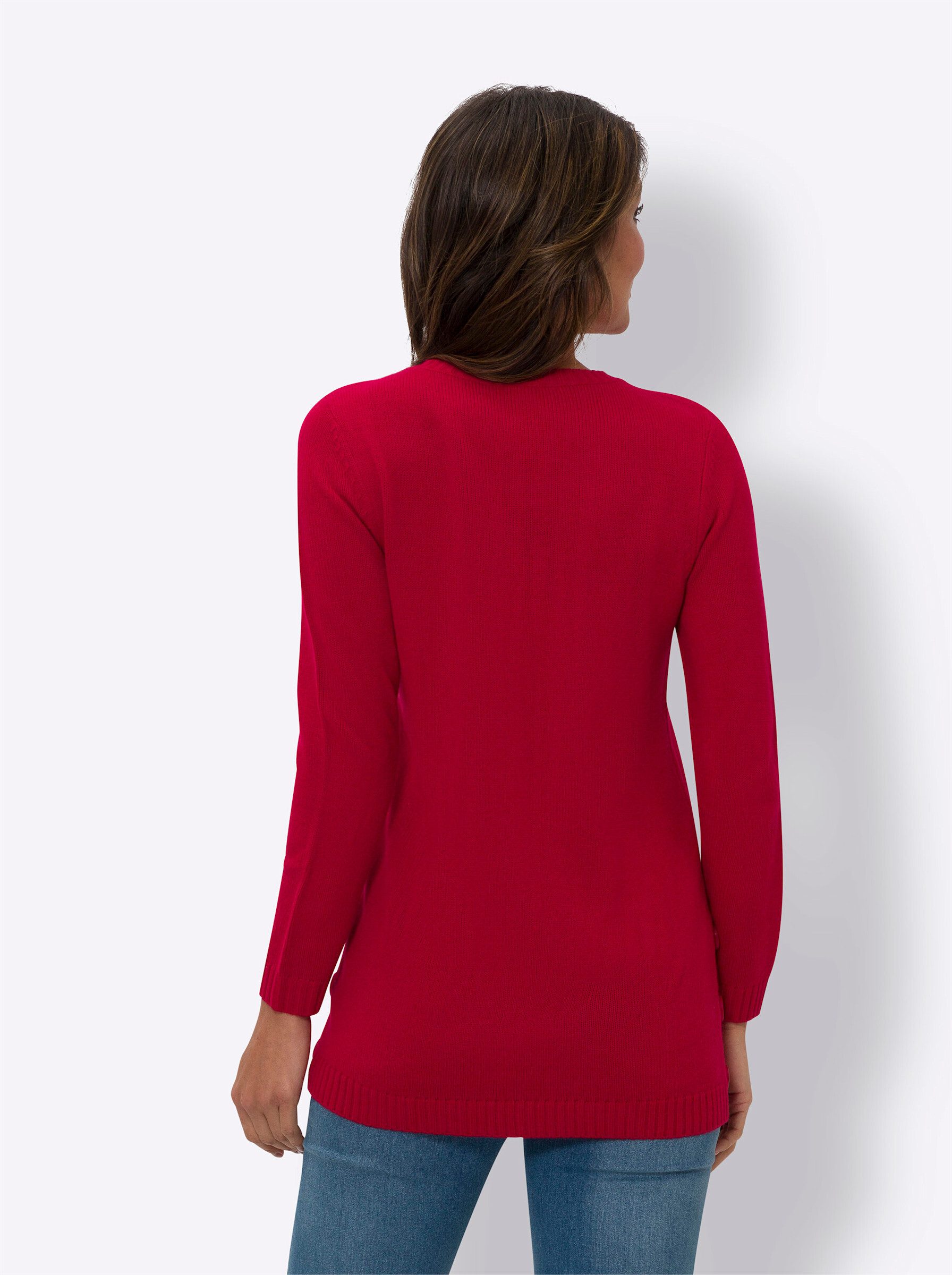 Sieh an! Strickpullover Longpullover günstig online kaufen