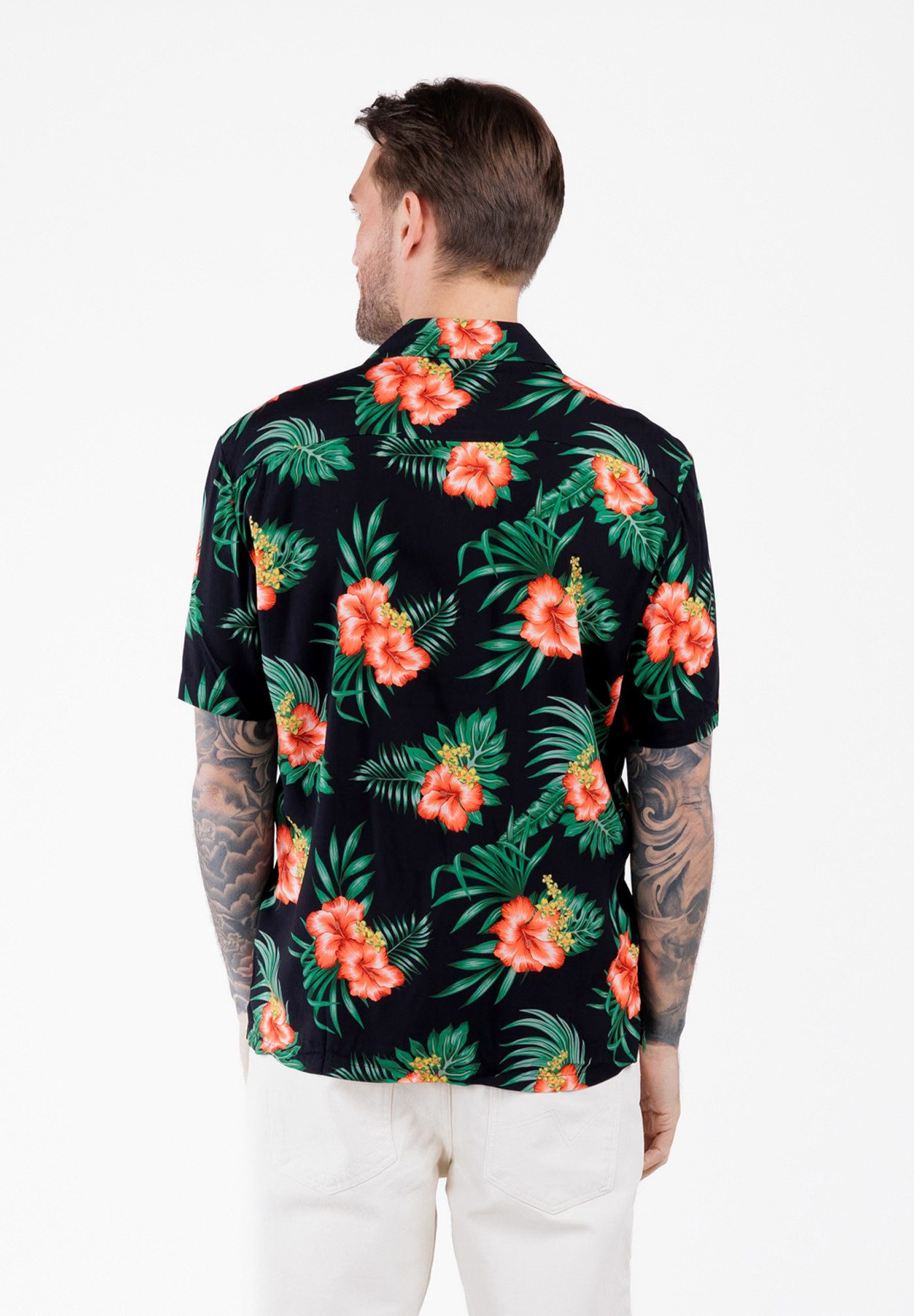 Key Largo Kurzarmhemd MSH KLHULA 1/2 patterned (1-tlg)
