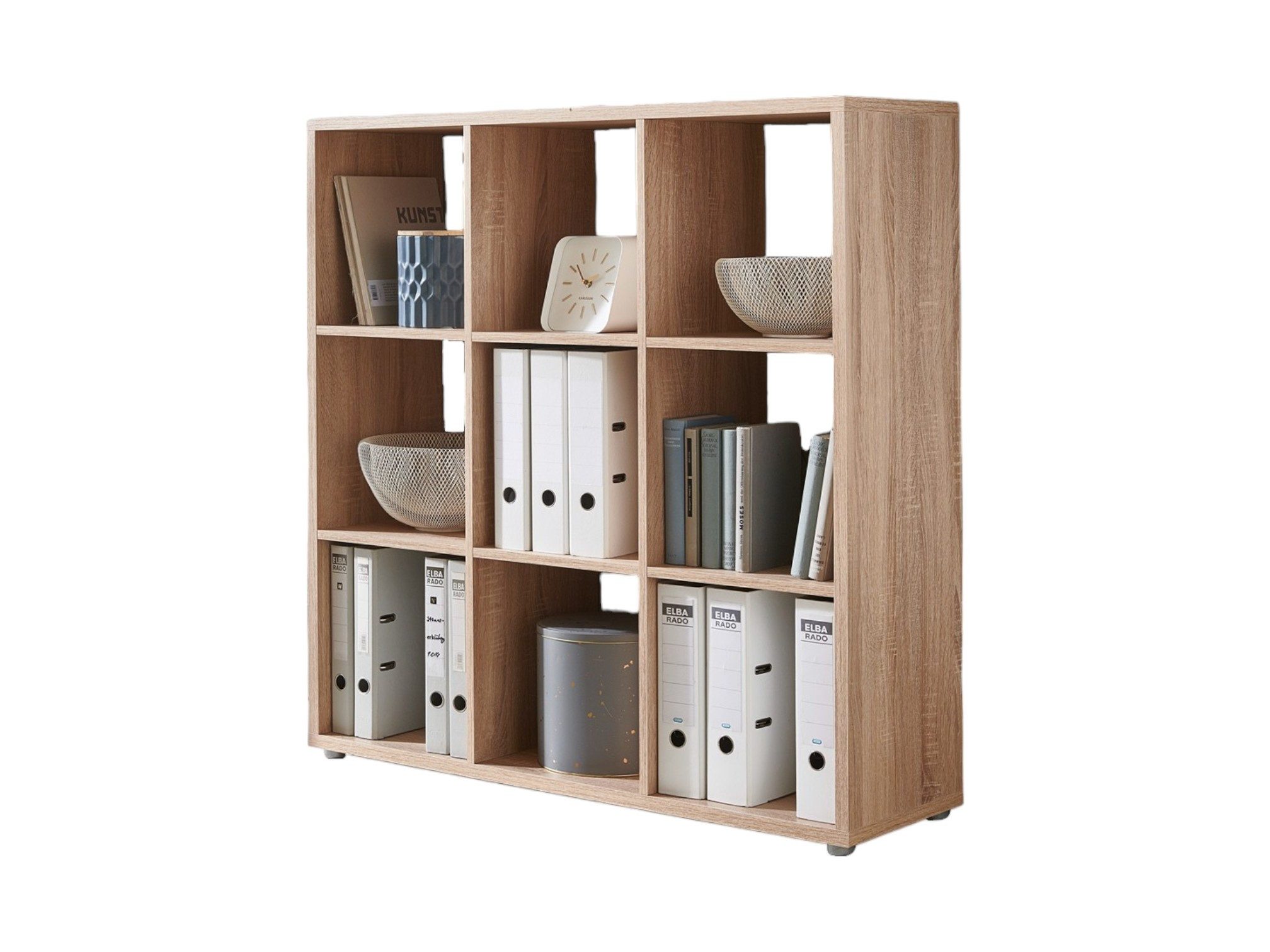 BMG Möbel Standregal NIZZA, Aktenregal, Würfelregal, Raumteiler mit 9 Fäche günstig online kaufen