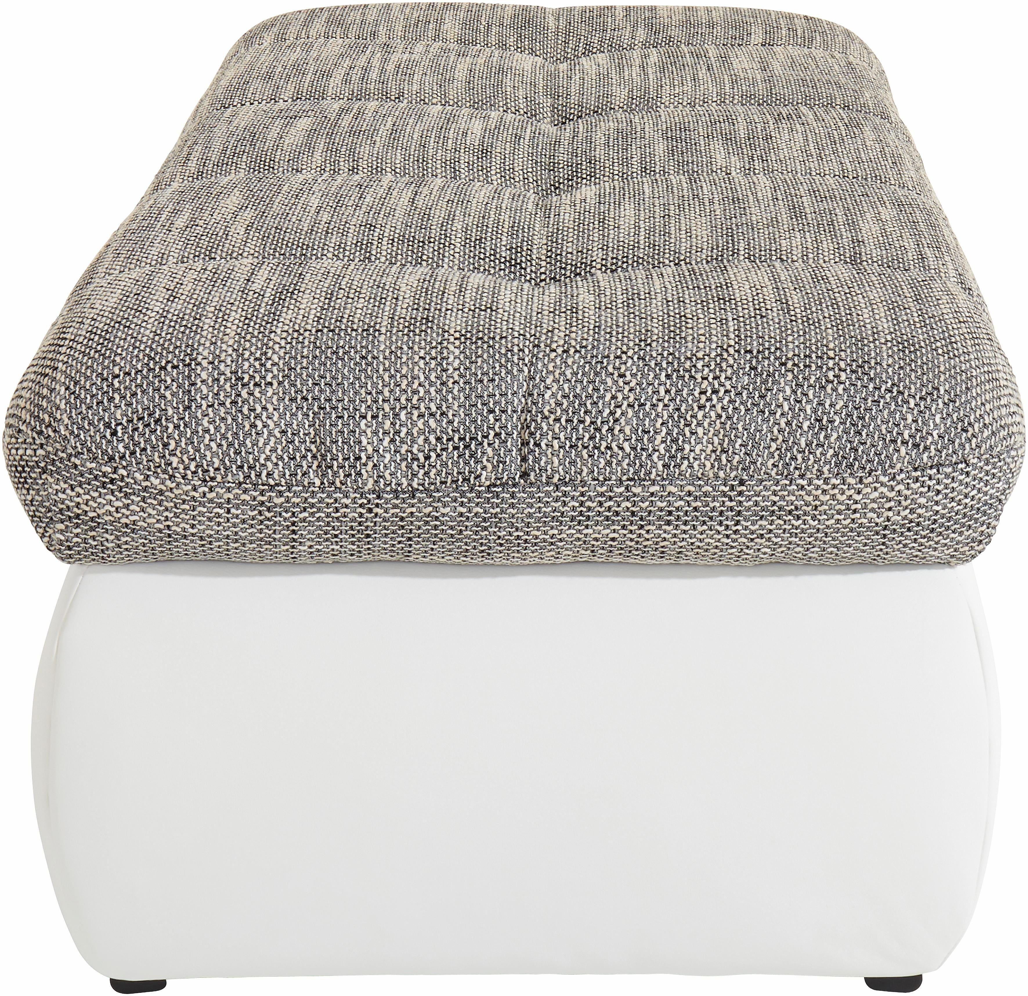 DOMO collection Polsterhocker MORIC 136x64 cm, praktisch und komfortabel, inklusive Stauraum
