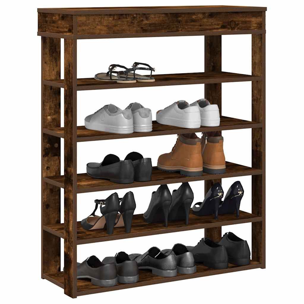 vidaXL Schuhregal Schuhregal Räuchereiche 80x30x98 cm günstig online kaufen