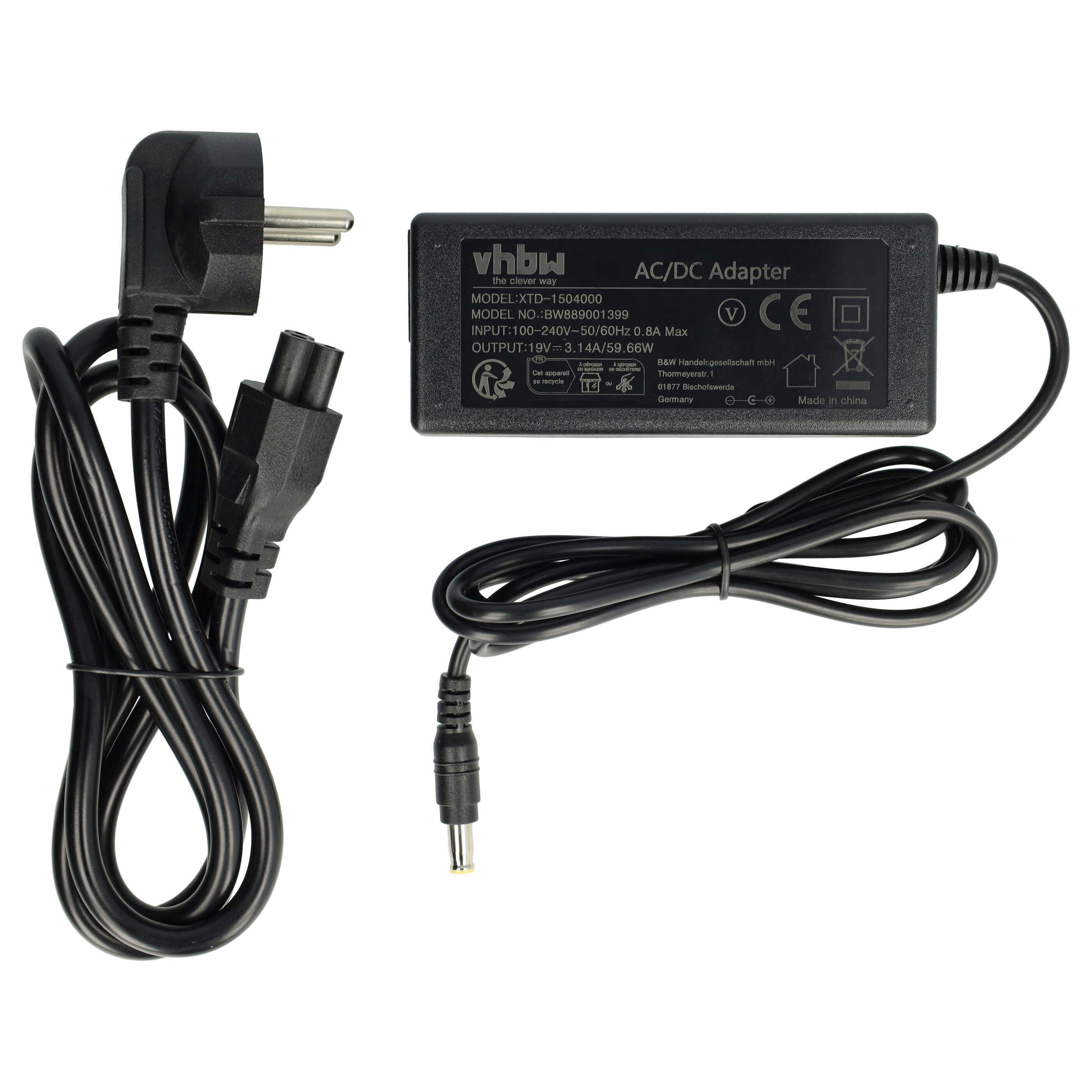 vhbw Netzteil passend für Samsung N150, N148, N150 Elisia Plus, N150 Endi Ladestation