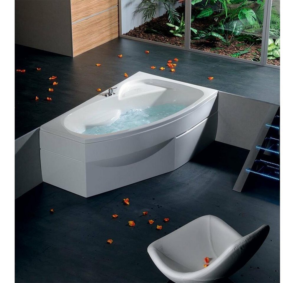Thumbnail - HAK Badewanne MAMBA Raumsparbadewanne, rechts, 160x95x44 cm