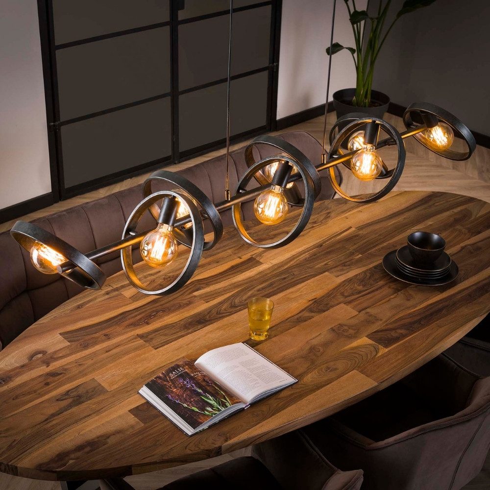 famlights Pendelleuchte famlights, Pendelleuchte Christopher in Schwarz E27