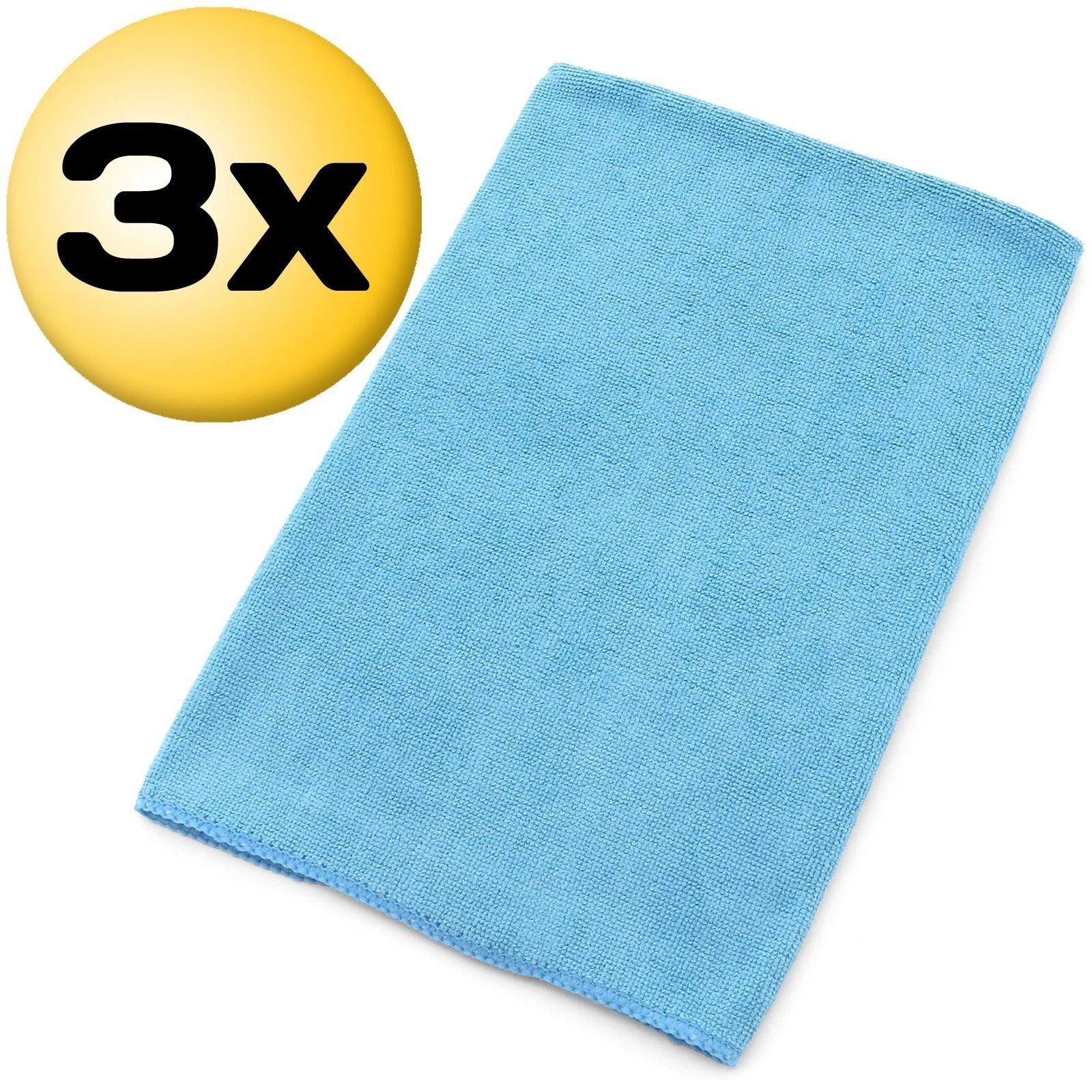 Mannol 3 x Microfasertuch 35 x 35 cm Typ 9815 Reinigungstuch (Microfaser, 35)