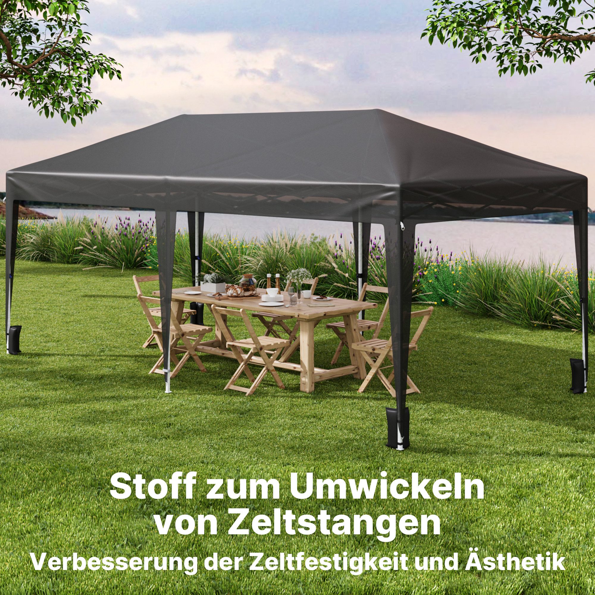 Bealife Faltpavillon 3x6m Pop-Up Pavillon mit günstig online kaufen