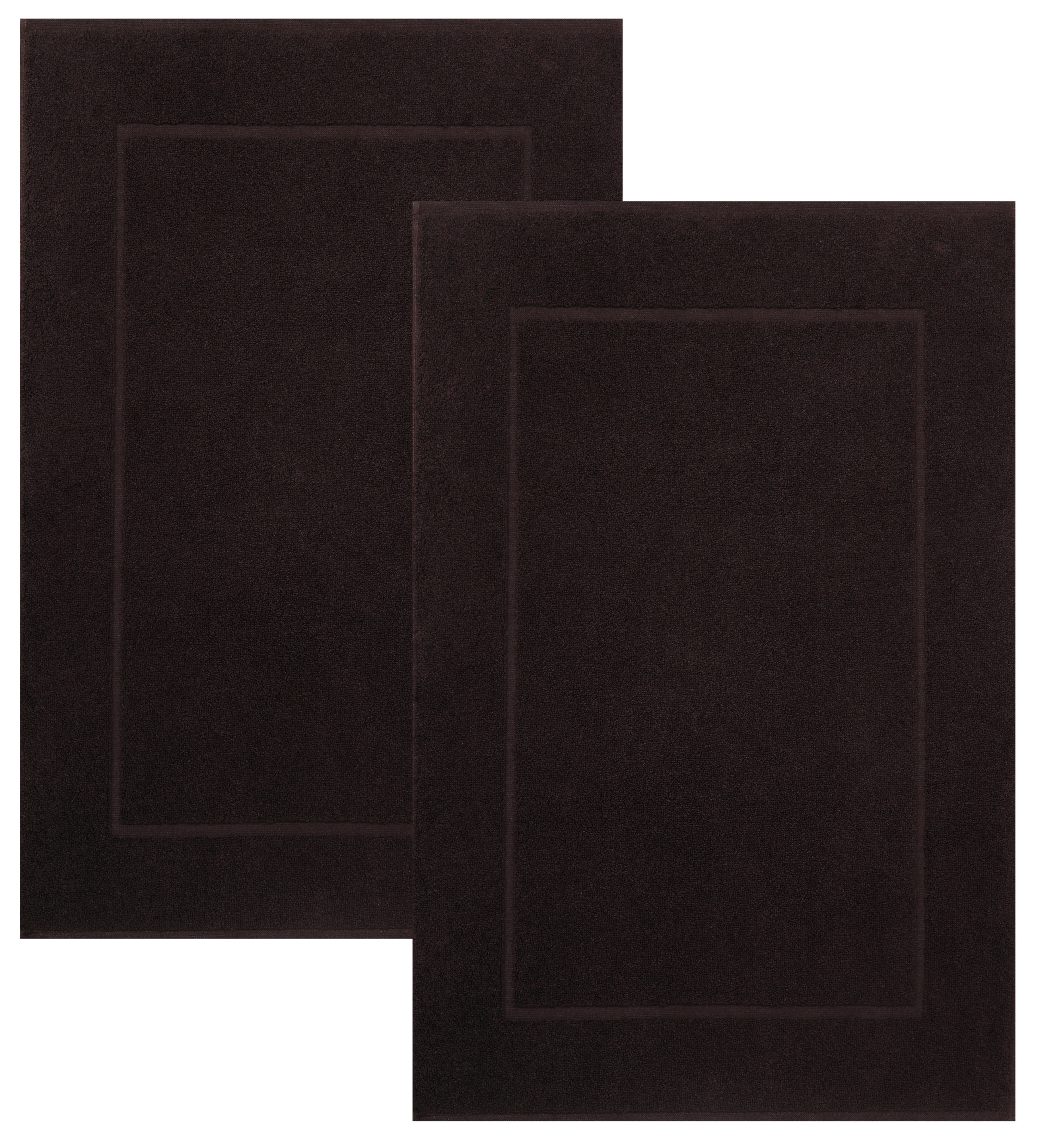 Betz Badematte 2 Stück Badvorleger Premium Badteppich Größe 50x70 cm, unbeschichtet, beidseitig nutzbar, beidseitig nutzbar, Baumwolle, Qualität 650g/m²