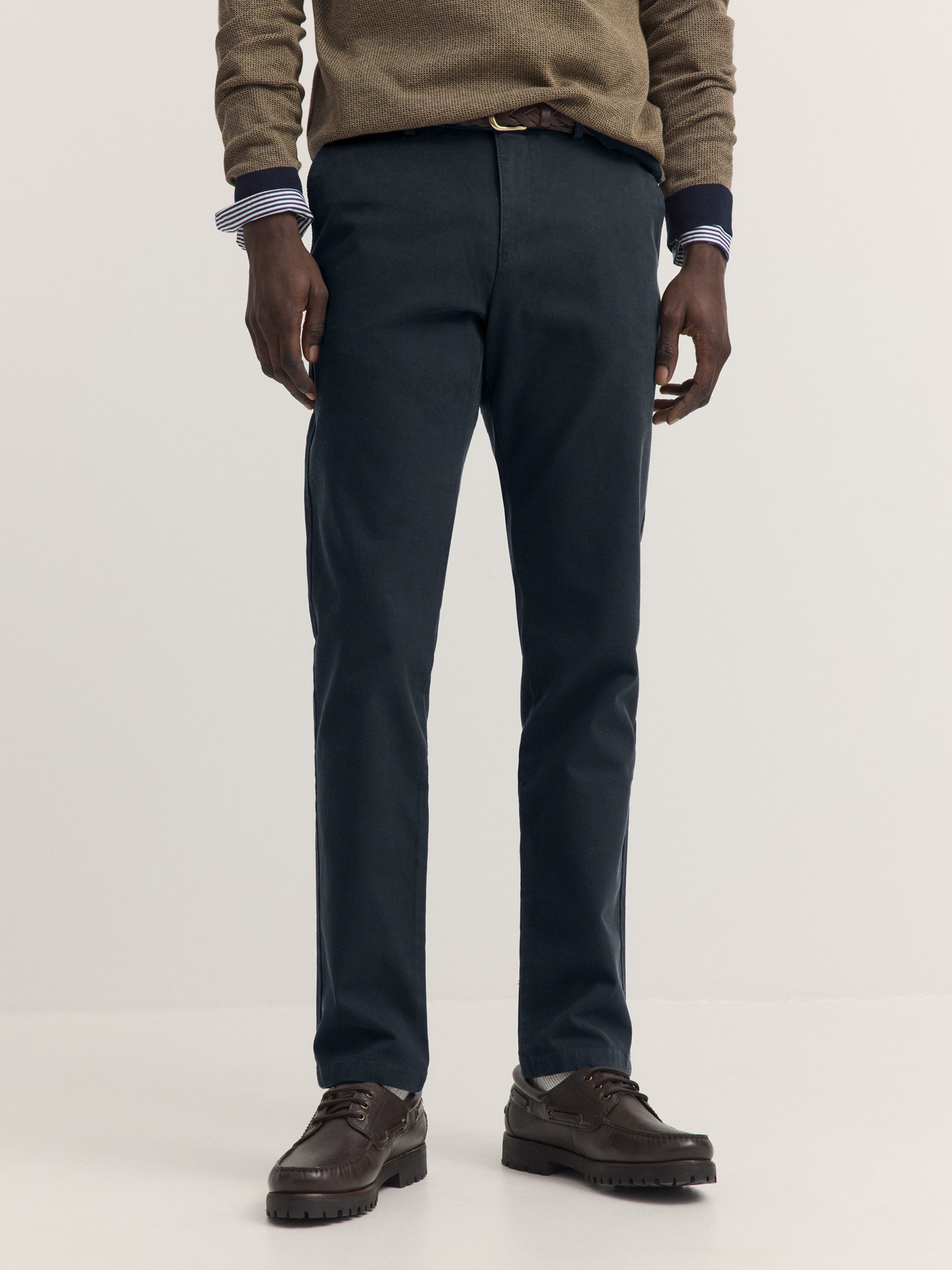 bugatti Chinohose Modern Fit Modern Fit Baumwoll-Stretch Soft Touch