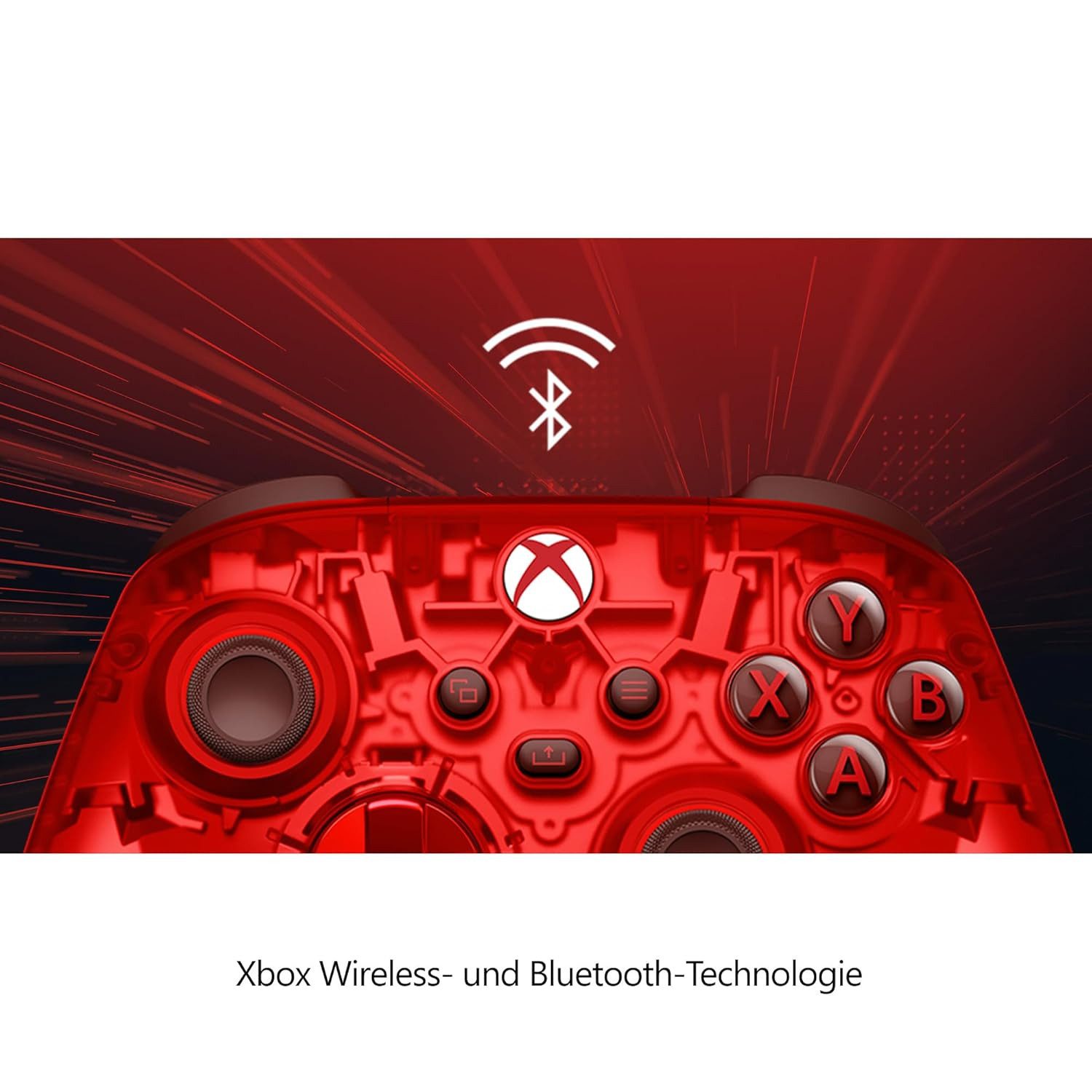 Microsoft Xbox Wireless Controller Windows + Series X/S Pulse Cipher SE Xbox-Controller (Special Edition, 1 St., Transparent)