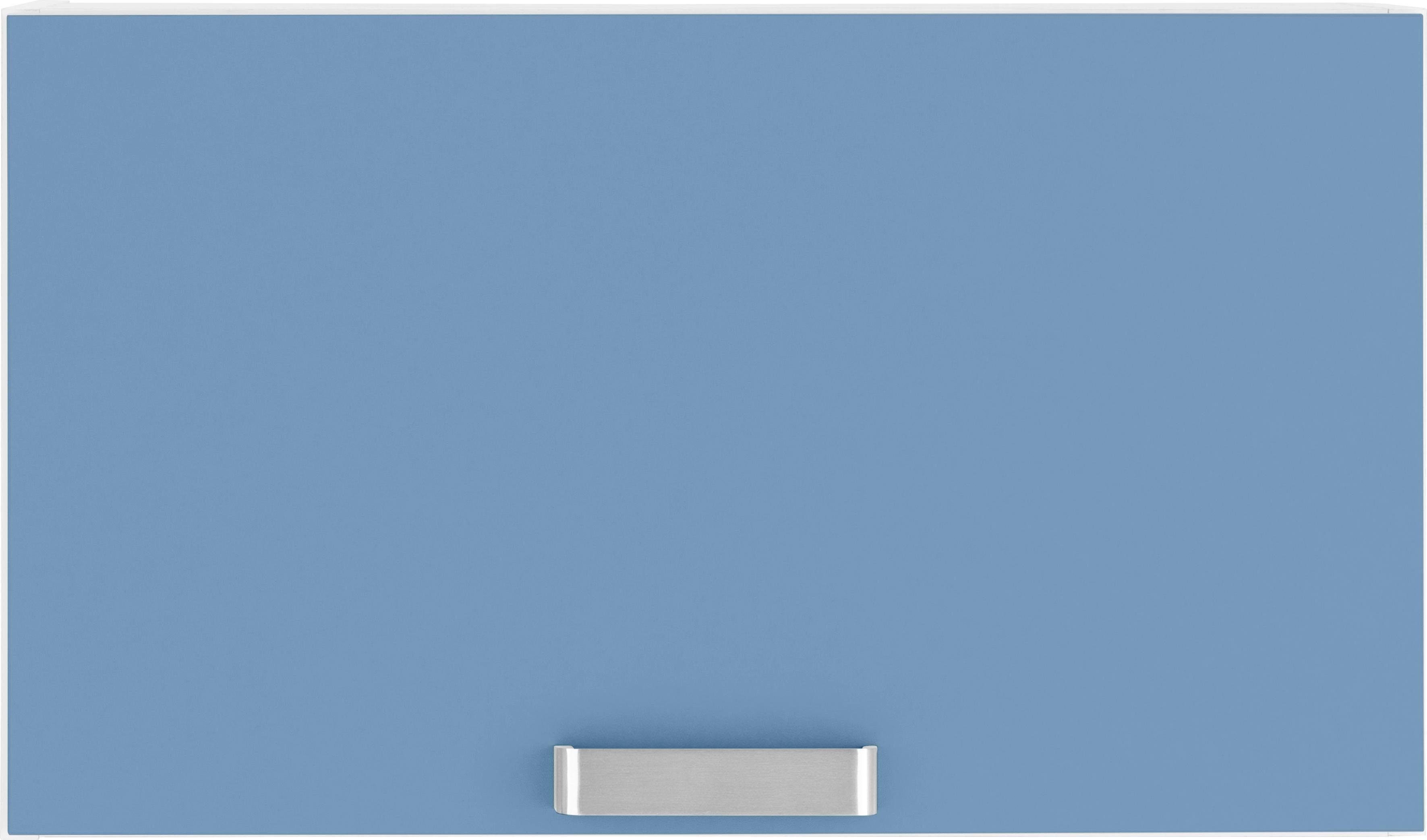 wiho Küchen Klapphängeschrank Husum 60 cm breit himmelblau/weiß