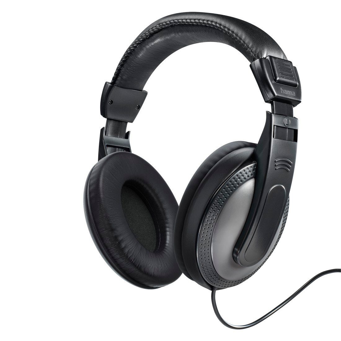 Schwarz, 3,5- Klinkenstecker (Geräuschisolierung, sichere 6,35 Kopfhörer mm langes Over-Ear, und Kabel, Over-Ear-Kopfhörer Hama Signalübertragung)