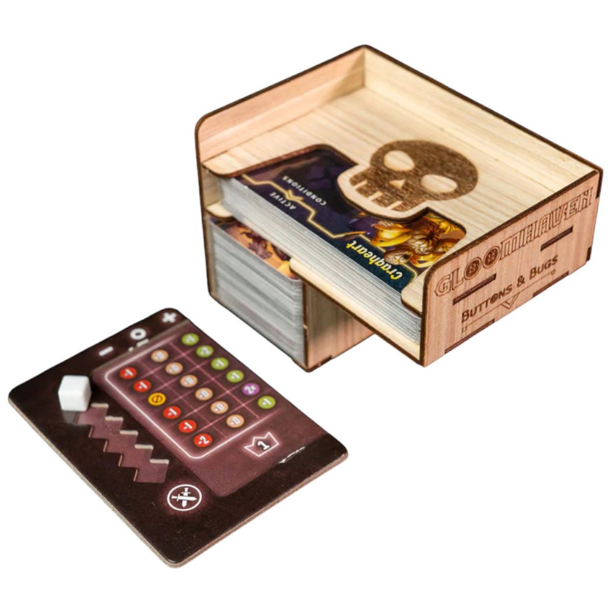 Laserox Spiel Insert Gloomhaven Buttons & Bugs - Organizer