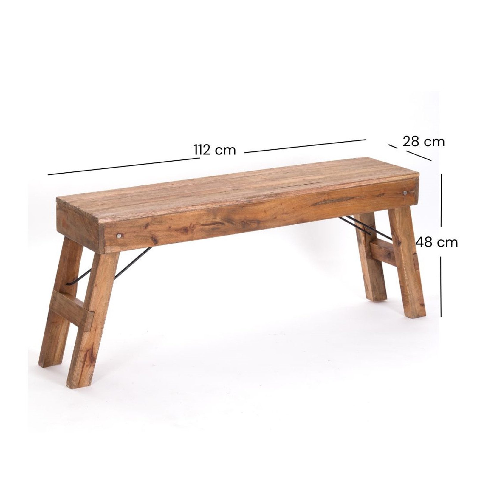 DESIGN DELIGHTS Sitzbank KÜCHENBANK "ALDO", faltbar, 112x48x28 cm (LxHxB), günstig online kaufen