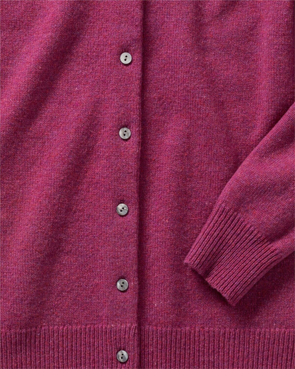 Highmoor Strickjacke Lambswool Cardigan Pink