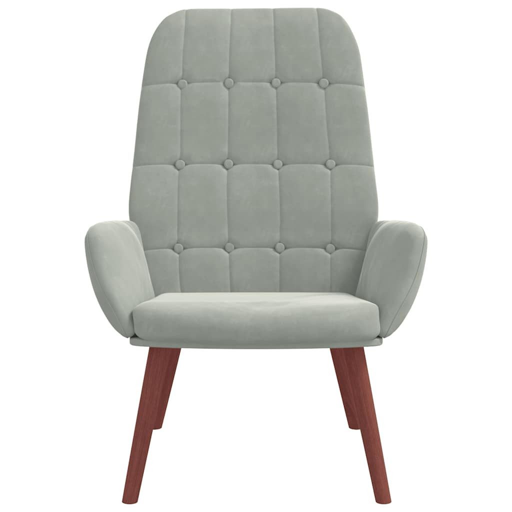 vidaXL Sessel Relaxsessel Hellgrau Samt (1-St) günstig online kaufen