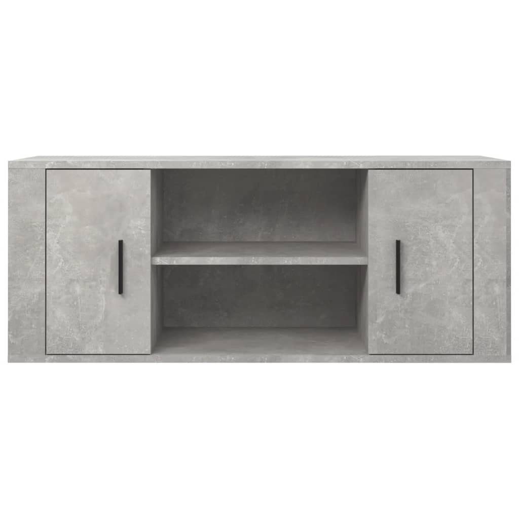 100x35x40 cm Holzwerkstoff Betongrau TV-Schrank furnicato