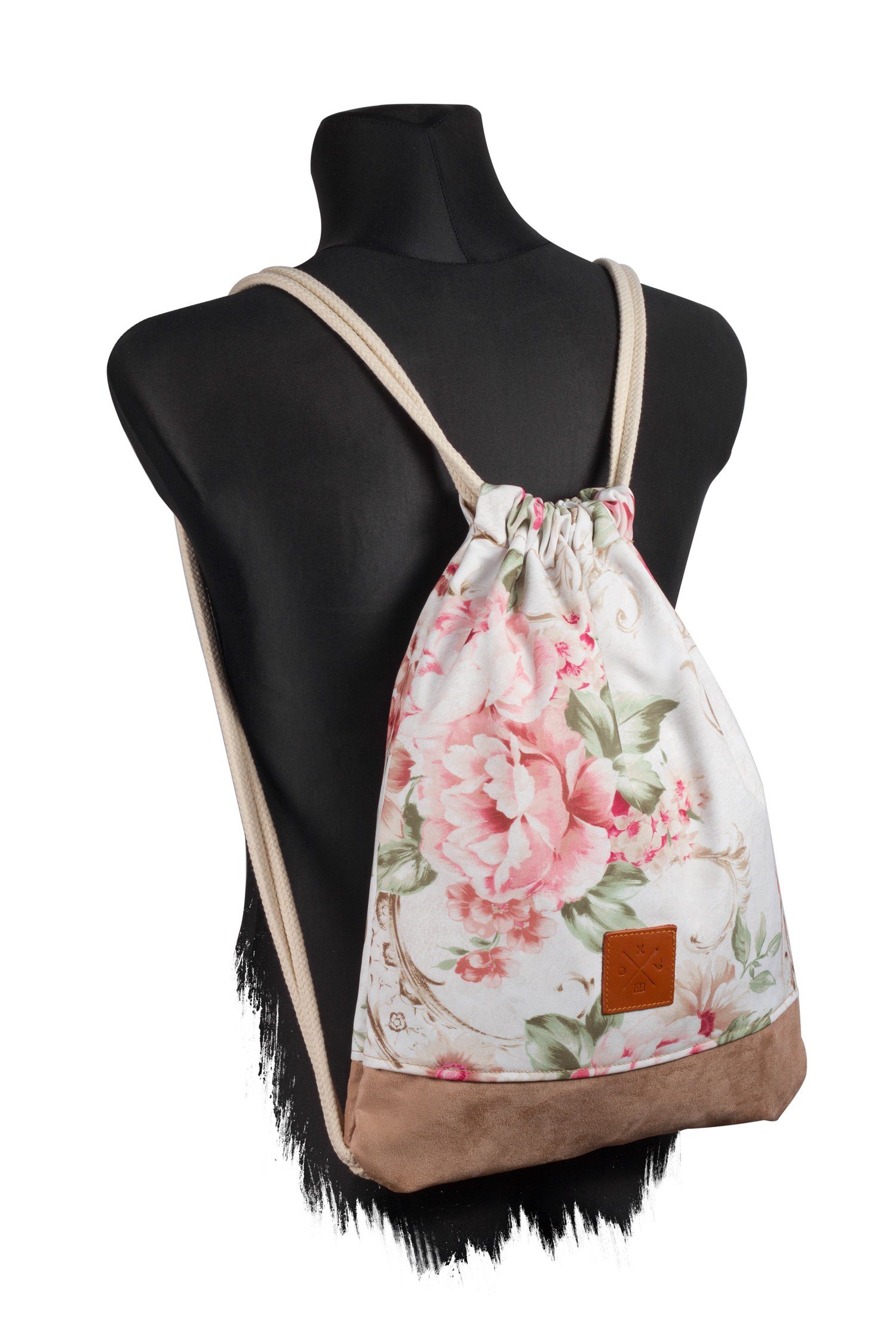 Manufaktur13 Turnbeutel Floral Sports Bag - Sportbeutel, Gymbag, mit Blumenmuster