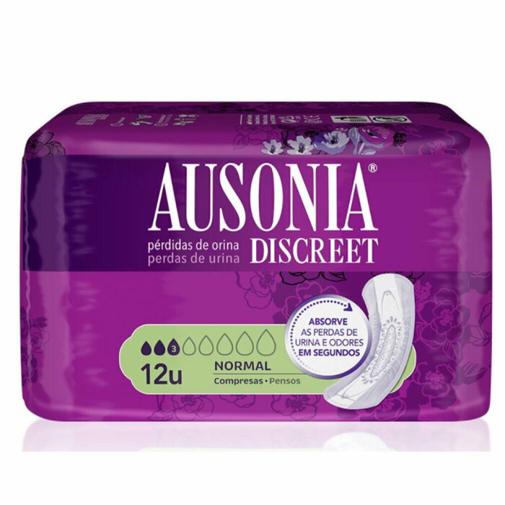 Ausonia Gesichtsreinigungstuch Discreet Inkontinenz Einlagen Normal 12 Einheiten