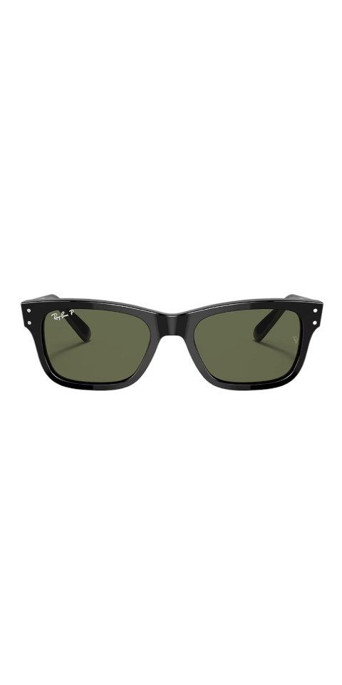 Ray-Ban Sonnenbrille Ray-Ban Burbank RB2283 Sonnenbrille Schwarz Grün Polarisiert