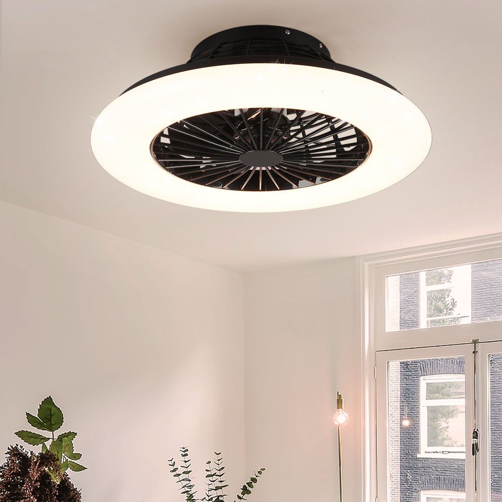 Reality Leuchten Deckenventilator, LED Deckenventilator Wohnzimmerleuchte günstig online kaufen