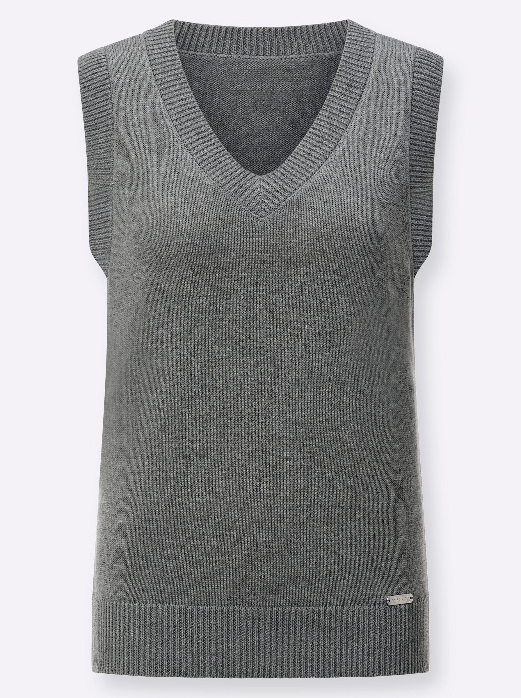 Strickpullover Pullunder Ärmellos Jersey