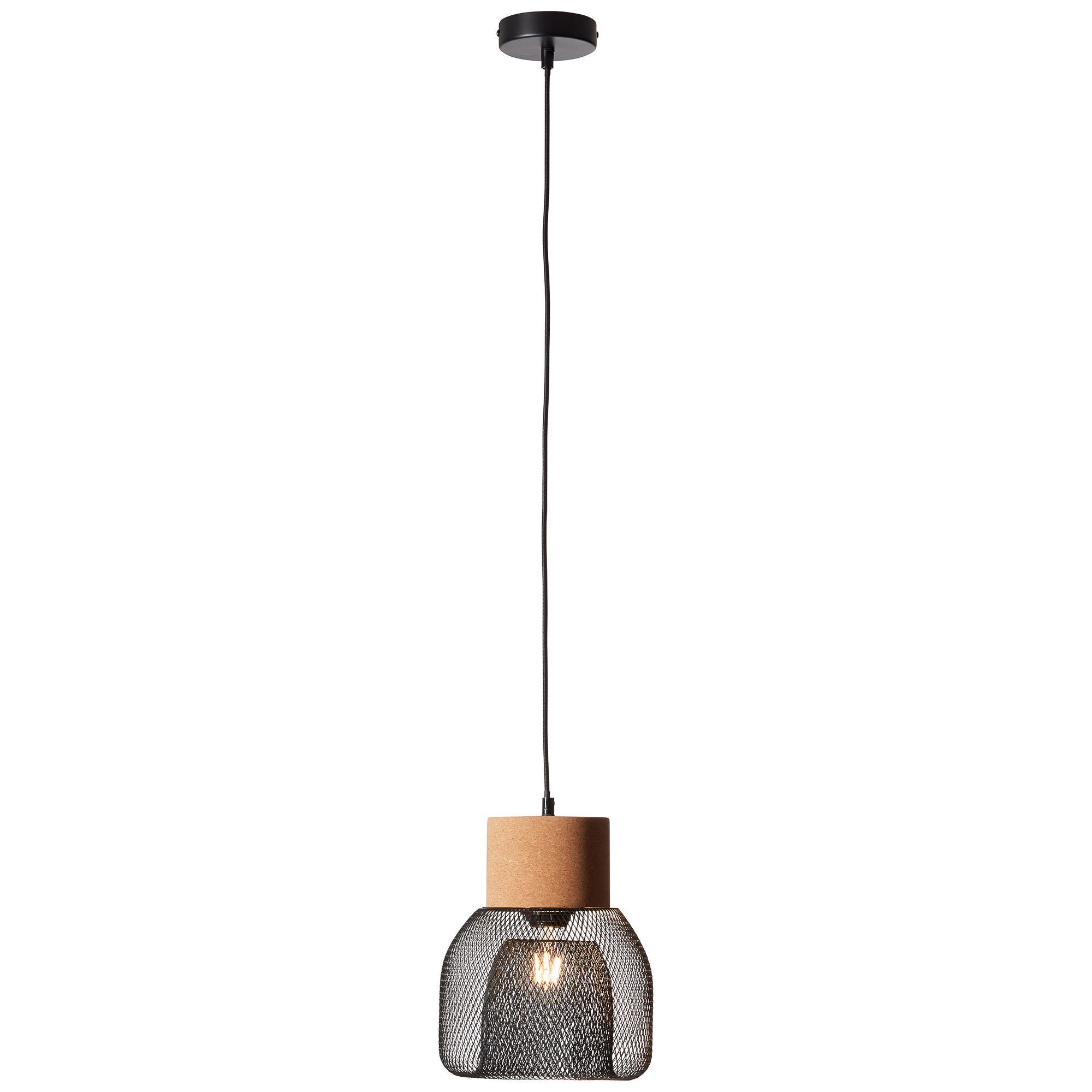 Brilliant Pendelleuchte Flaka, ohne Leuchtmittel, 1flg schwarz matt