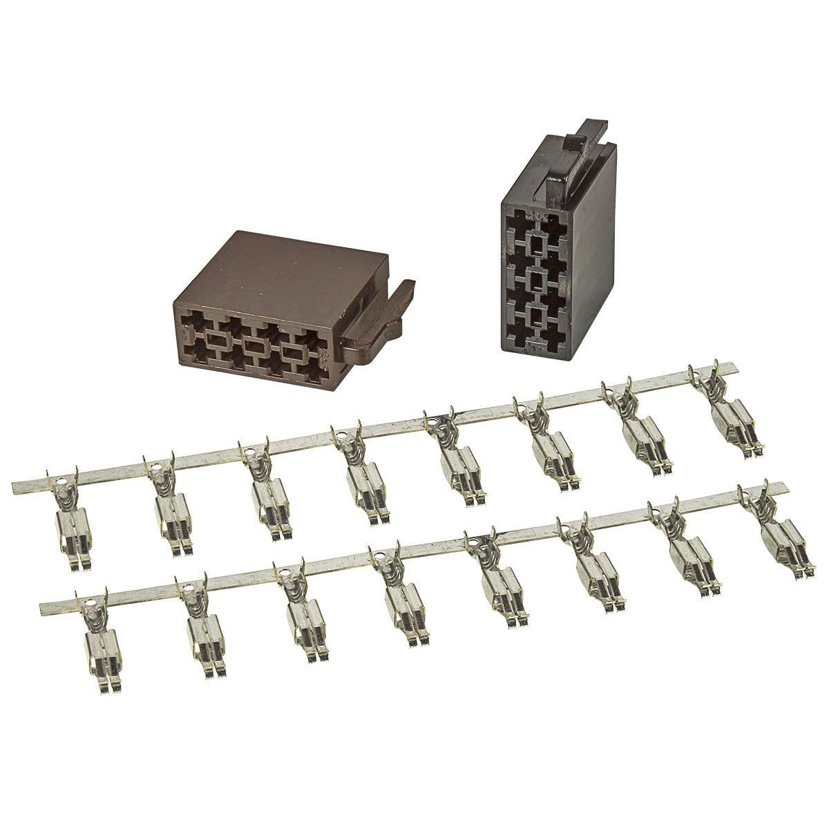 tomzz Audio ISO Stecker Gehäuse Montage Set Strom + Lautsprecher incl. Kontakte fü KFZ Adapter