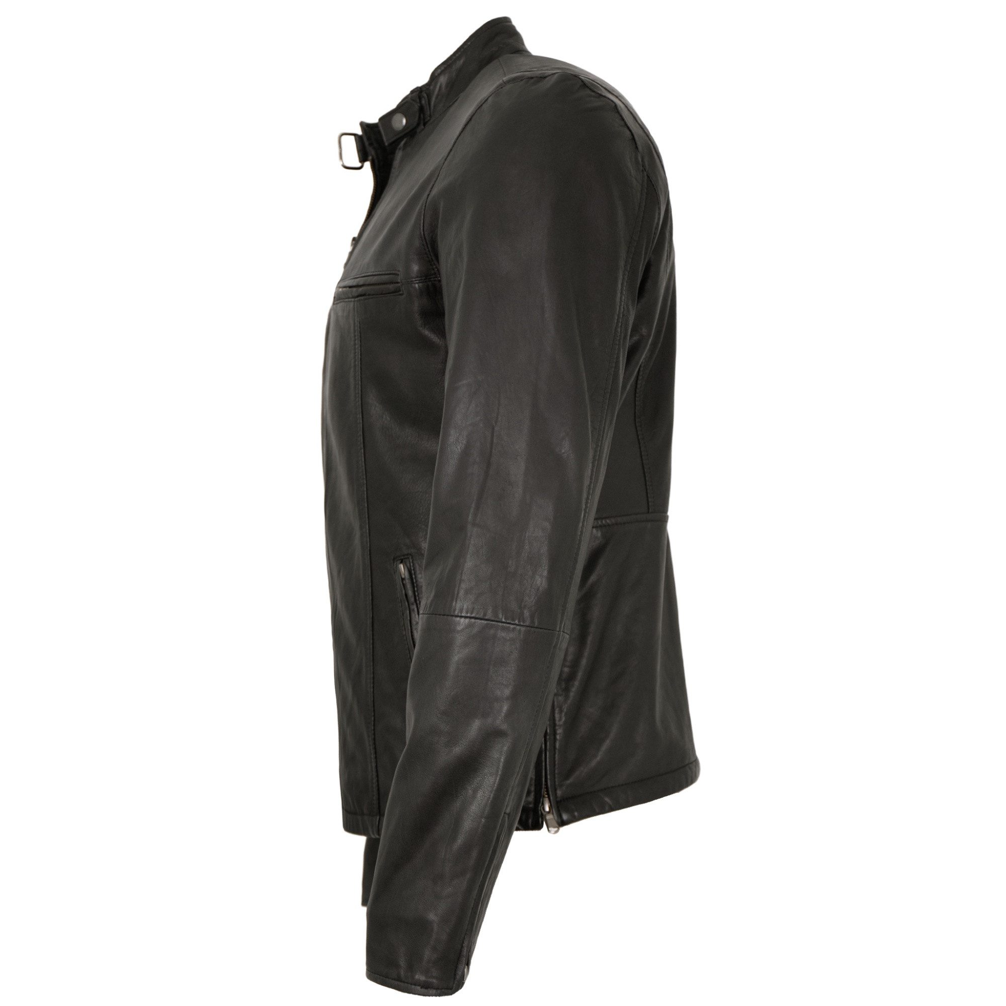 Maddox Lederjacke Harun MADDOX - Herren Lederjacke Lammnappa schwarz günstig online kaufen