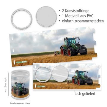 itenga Schreibtischunterlage itenga Stifteköcher Motiv Traktor Höhe 10 cm Durchmesser 8 cm