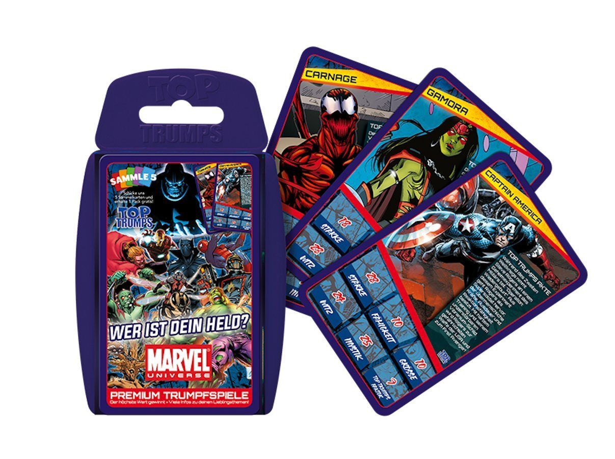 Winning Moves Spiel Top Trumps - Marvel Universe, Quartett