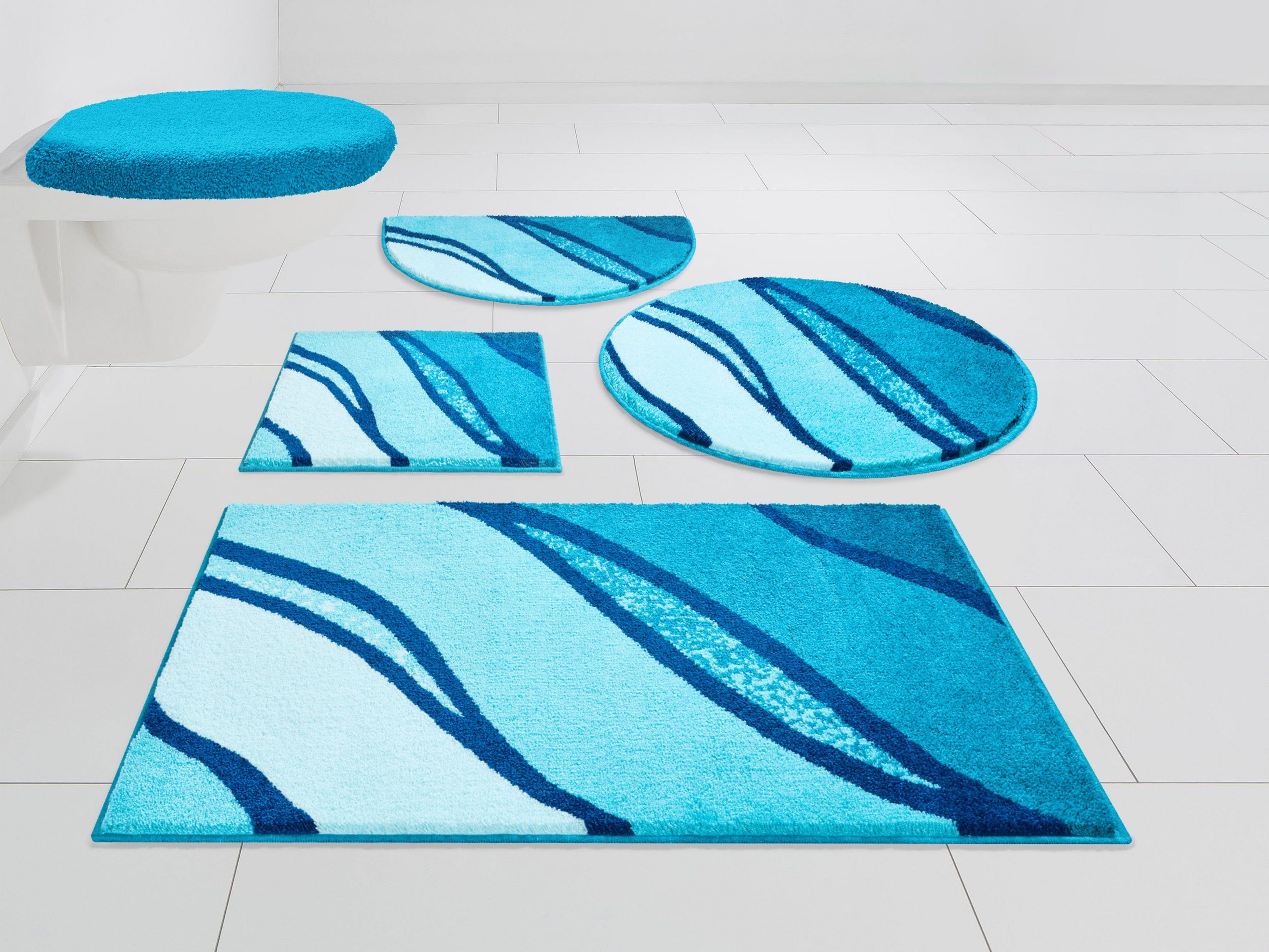 Badematte Belize, Badvorleger, Badezimmer Teppich, sehr weich