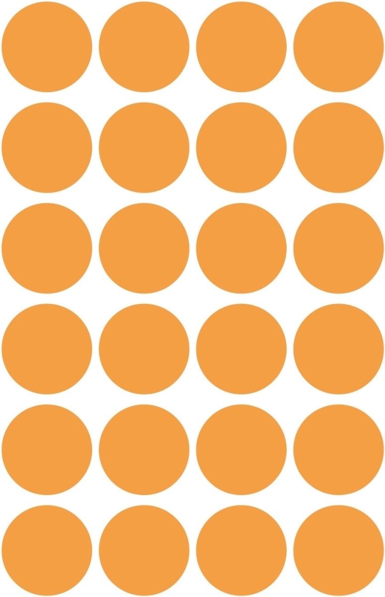 Avery Zweckform Etiketten Markierungspunkte 18mm VE=10x96 Stück orange