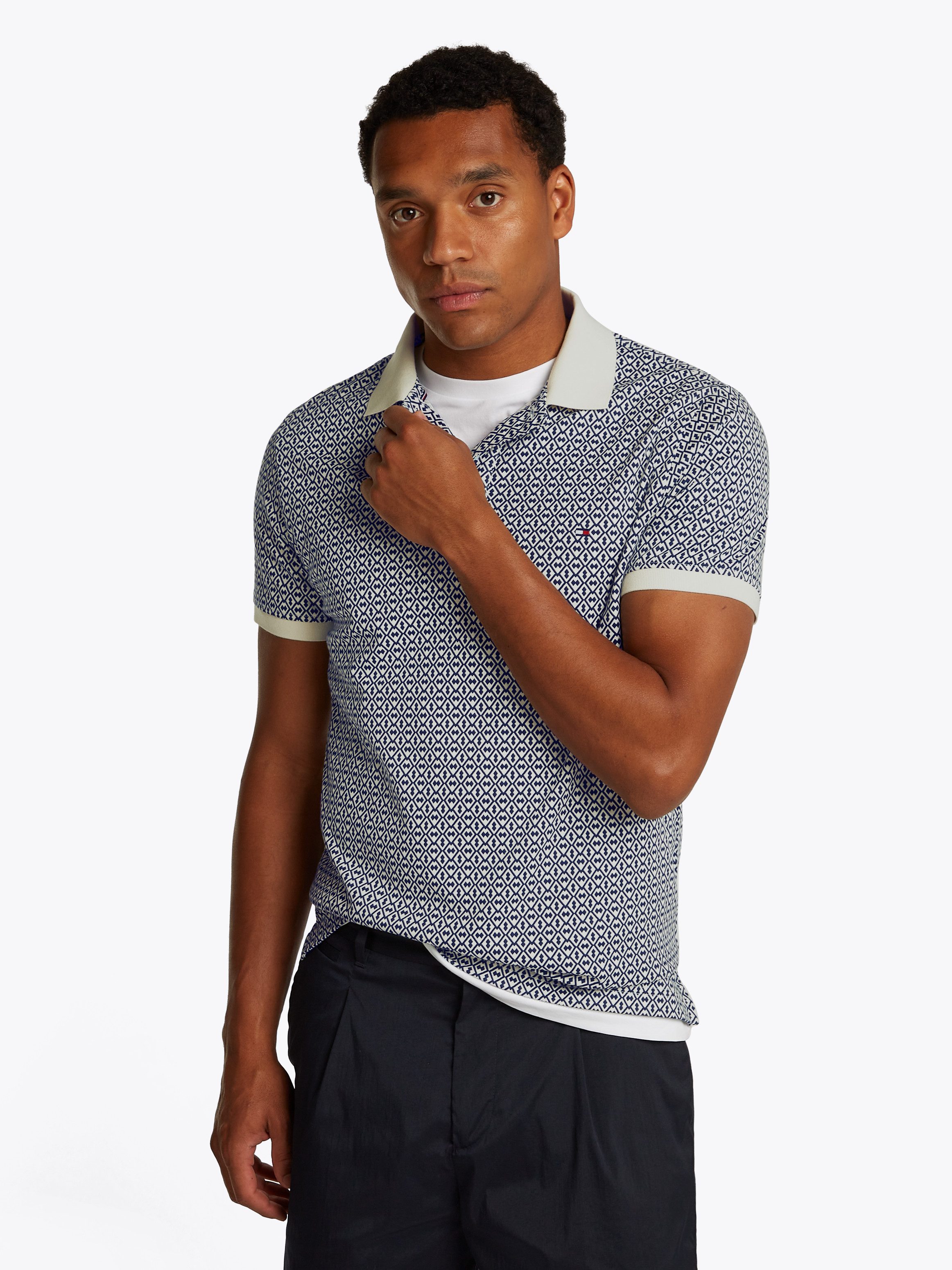 Tommy Hilfiger Poloshirt INTERLOCK AOP REG günstig online kaufen