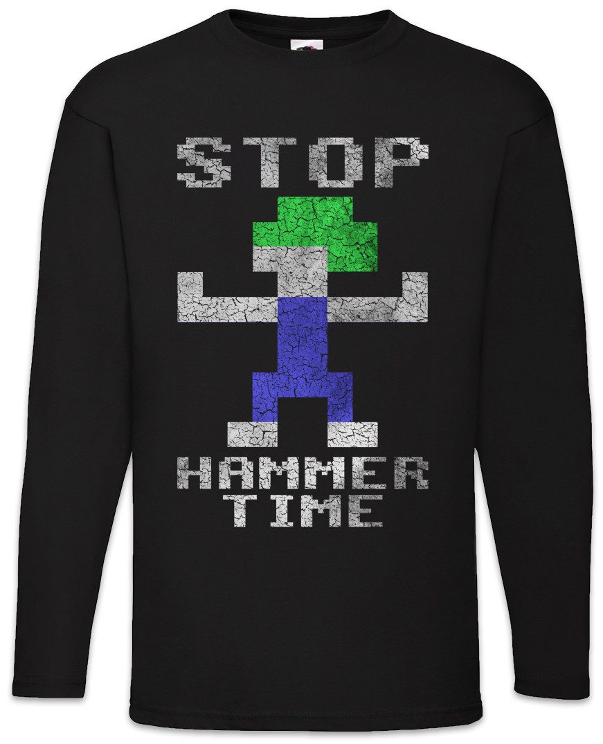 Langarmshirt Lemmings Hammer Time Langarm T-Shirt Lemminge Video Kult Computer Game