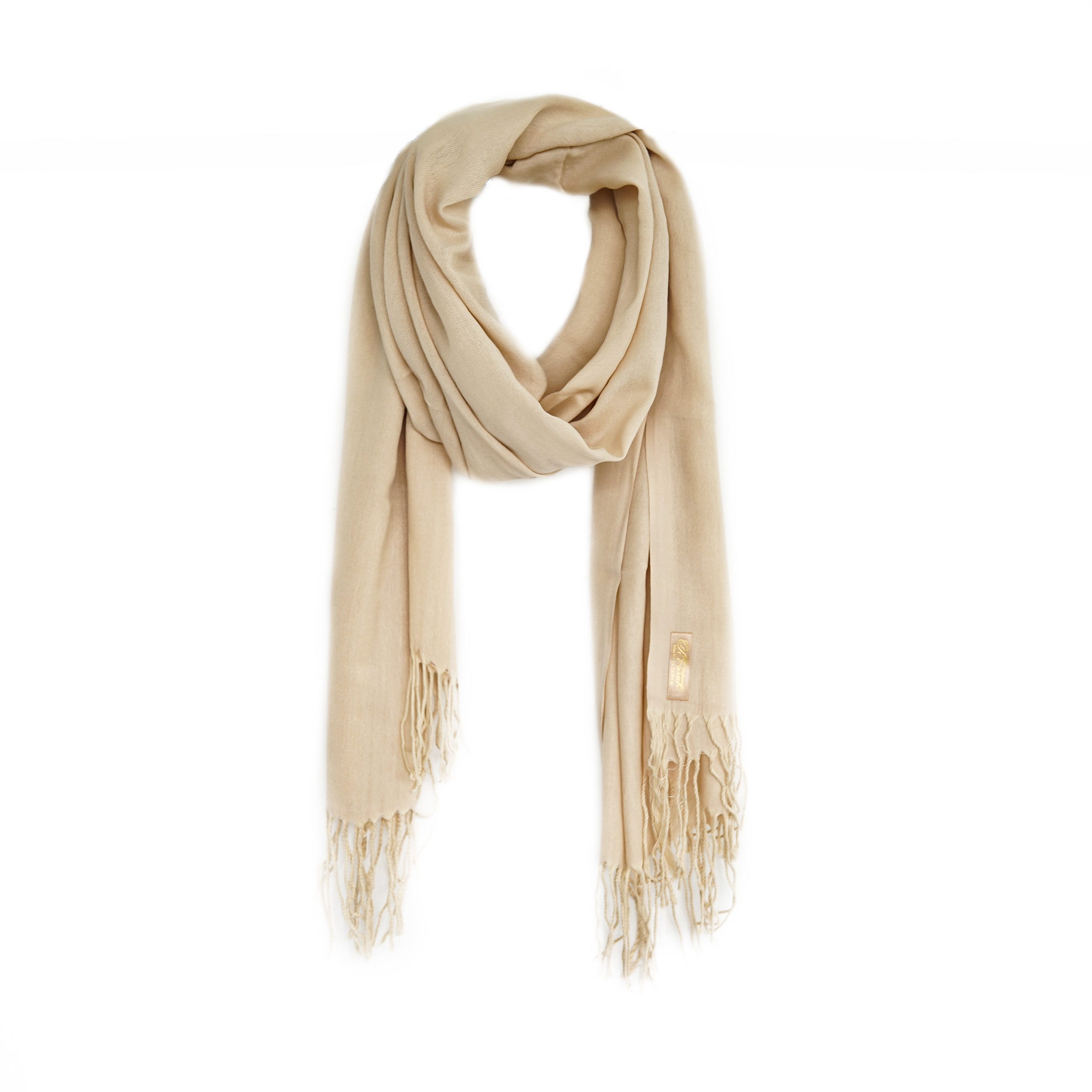 COFI 1453 Schal Pashmina Schal 165x70 cm elegantes Modeaccesiore Weich und Luftig